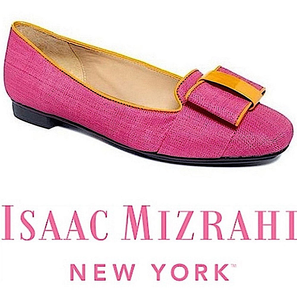 Isaac Mizrahi Pink and Orange Flats